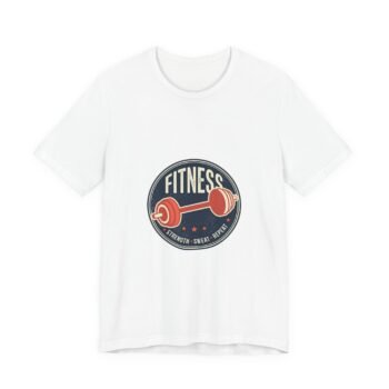 Fitness Barbell Tee — Vintage Strength Workout T-Shirt